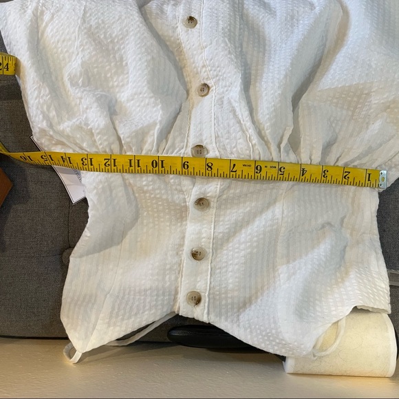 White button down midi dress - best for size small - Picture 8 of 9